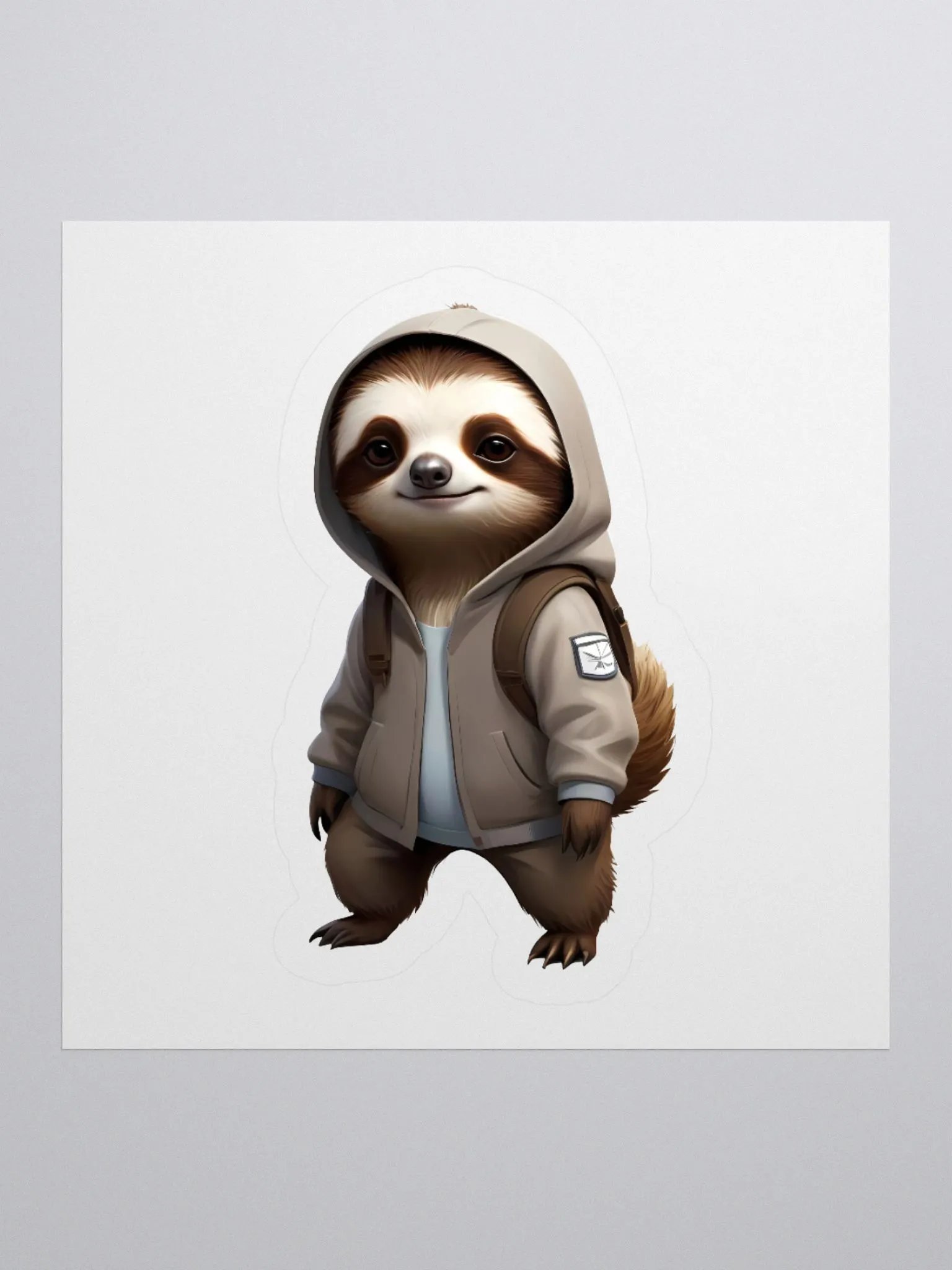 Cool and Adorable Sloth kiss-cut Sticker product image (1)