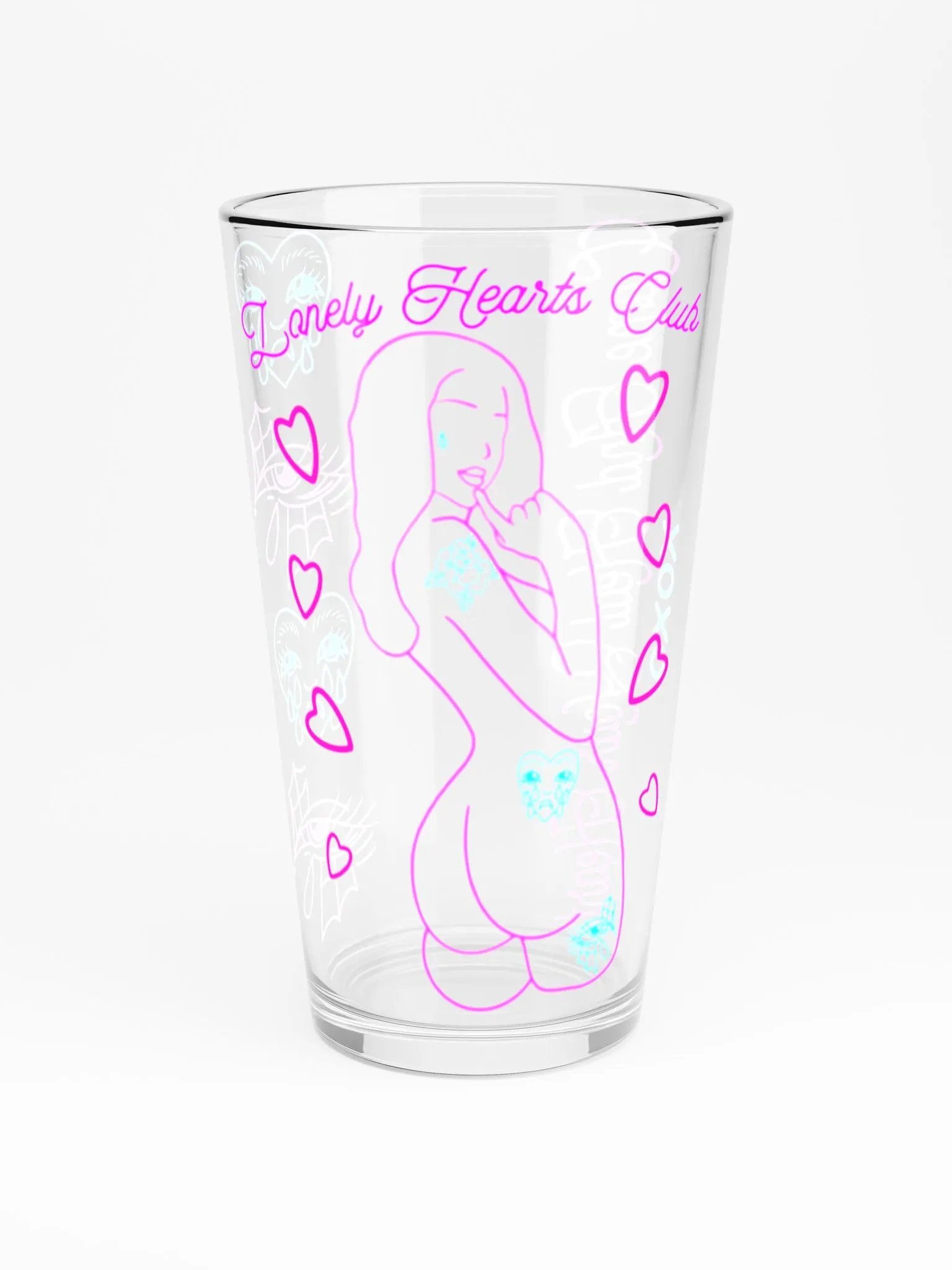 Lonely Hearts Club Pint Glass product image (3)