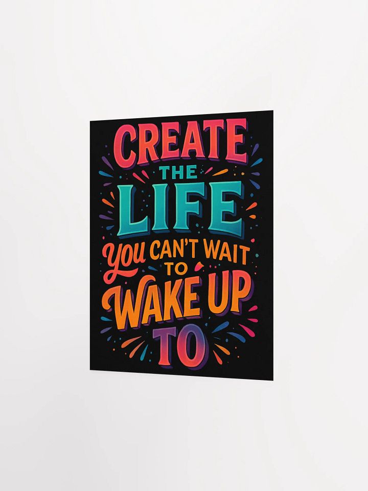 Create the Life – Bold Typography Wall Art Print product image (8)