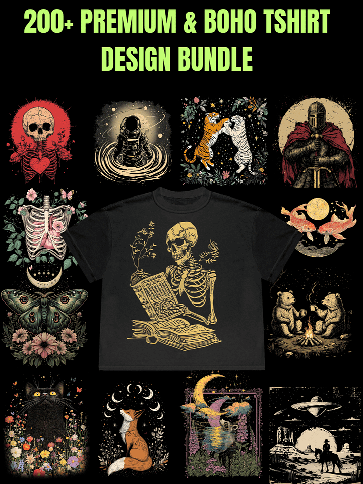 200+ Premium & BOHO Tshirt Design product image (1)