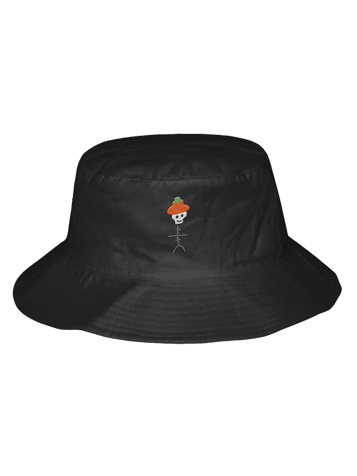 Halloween '25 StickSkeleton Cowboy Embroidered Bucket Hat product image (1)