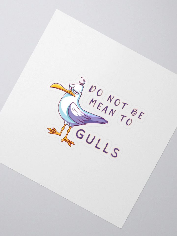 Do Not Be Mean to Gulls Kiss Cut Stickers product image (4)