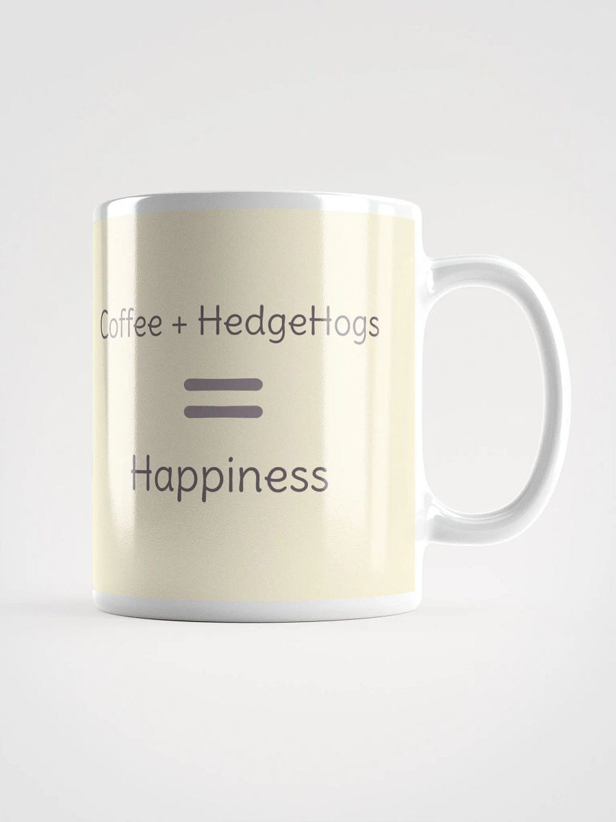 Cute Hedgehog Coffee Mug: Coffee + Hedgehogs = Happiness | Perfect Gift Idea product image (2)