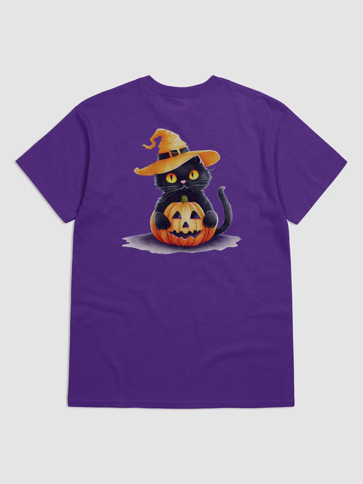 Black Cat in Pumpkin Costume for Halloween Decoration product image (2)