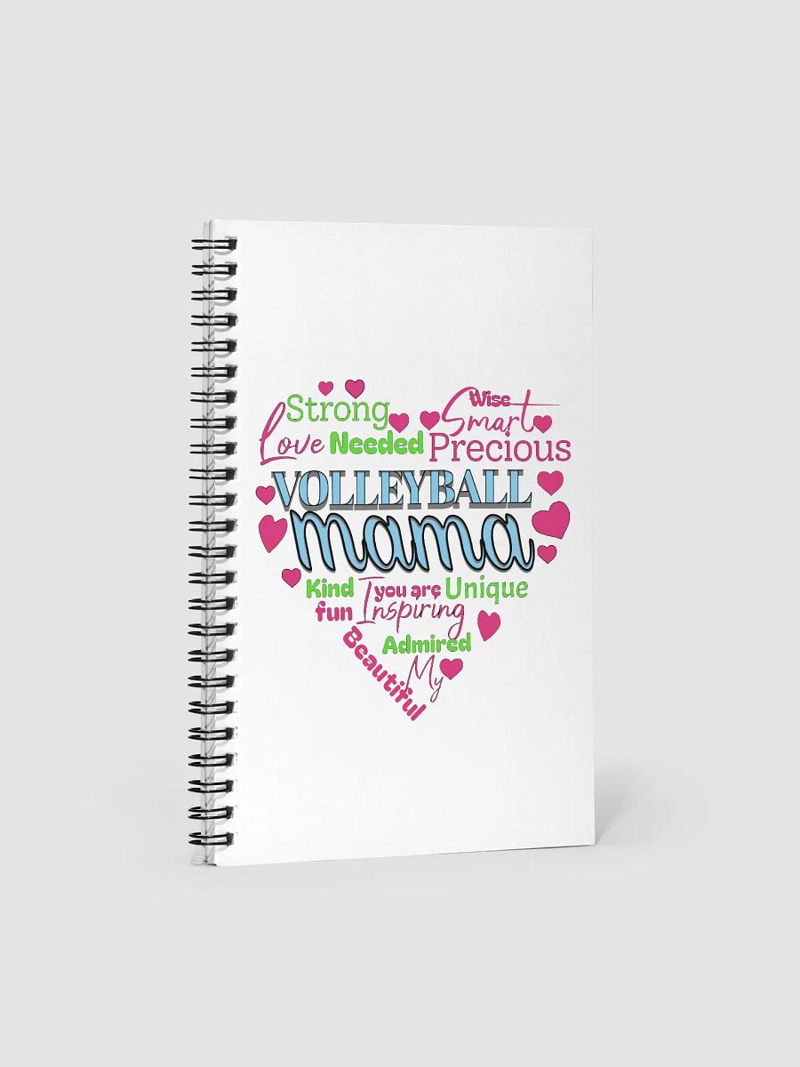Heart Volleyball Mama Spiral Notebook product image (3)