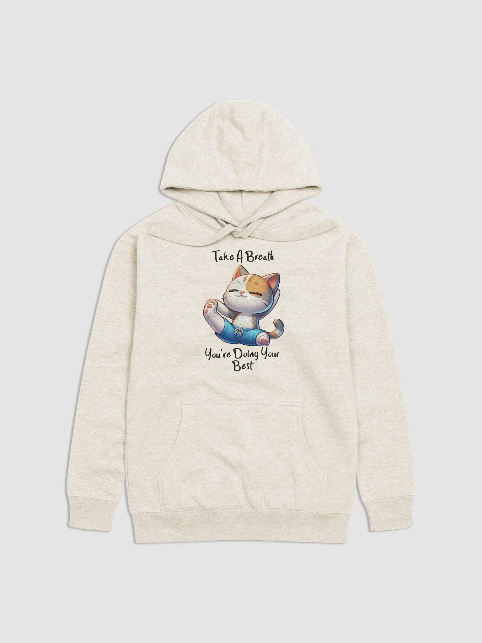Playful Cat Cartoon Hoodie product image (1)
