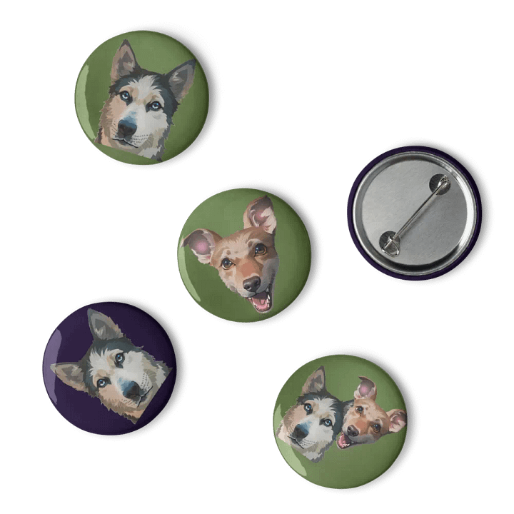 Luna and Mango Pin Set product image (2)