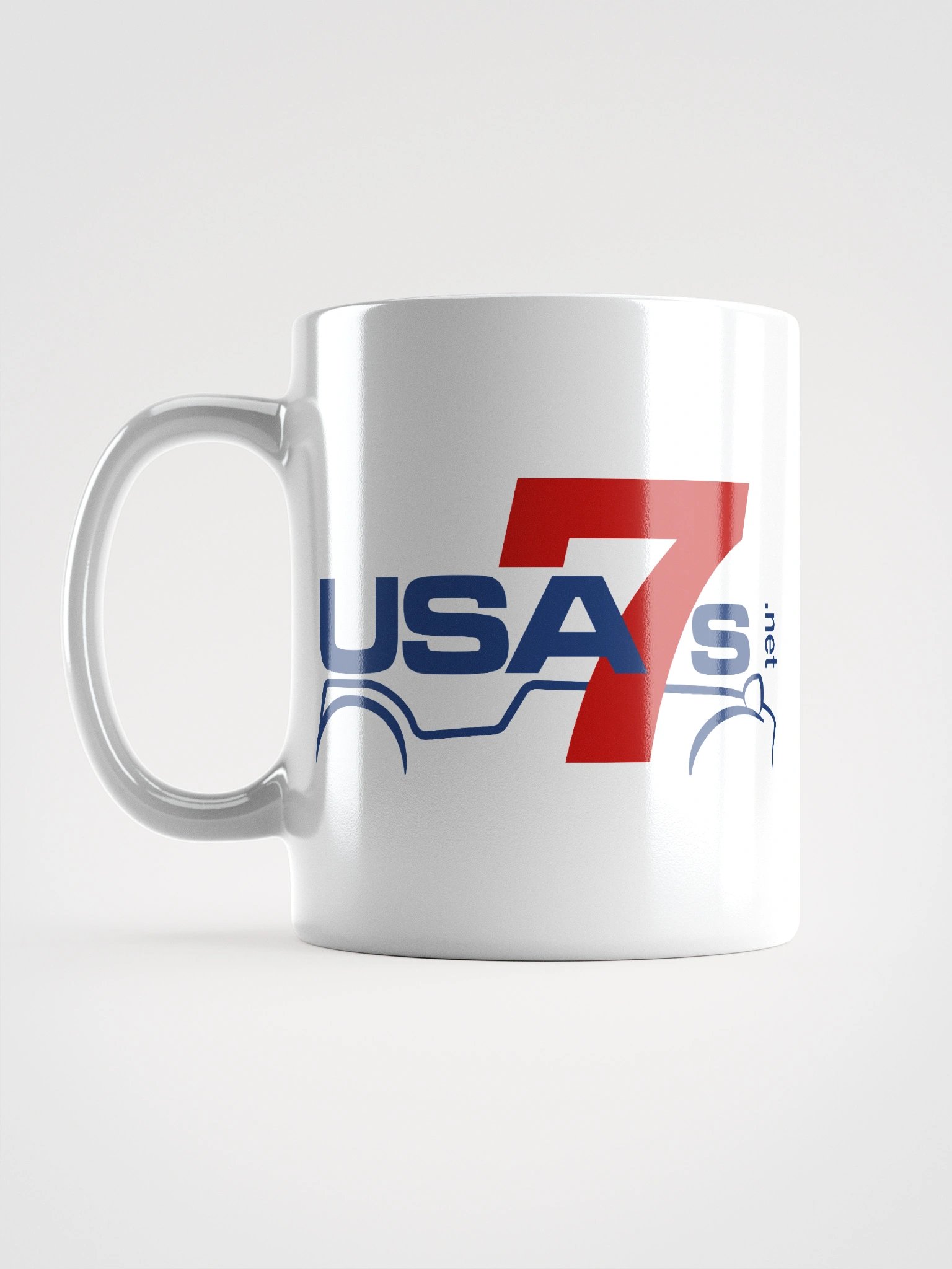 White Mug with Blue & Red Logo product image (1)