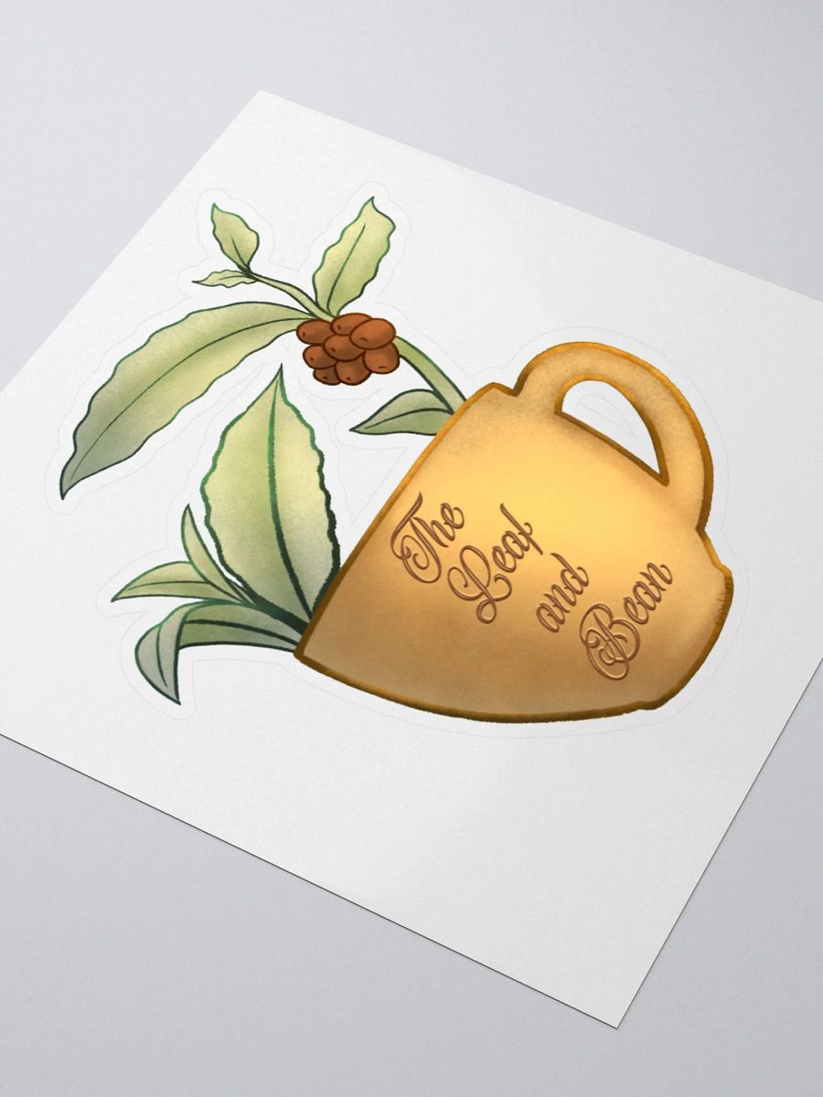 The Leaf and Bean Logo Sticker product image (3)