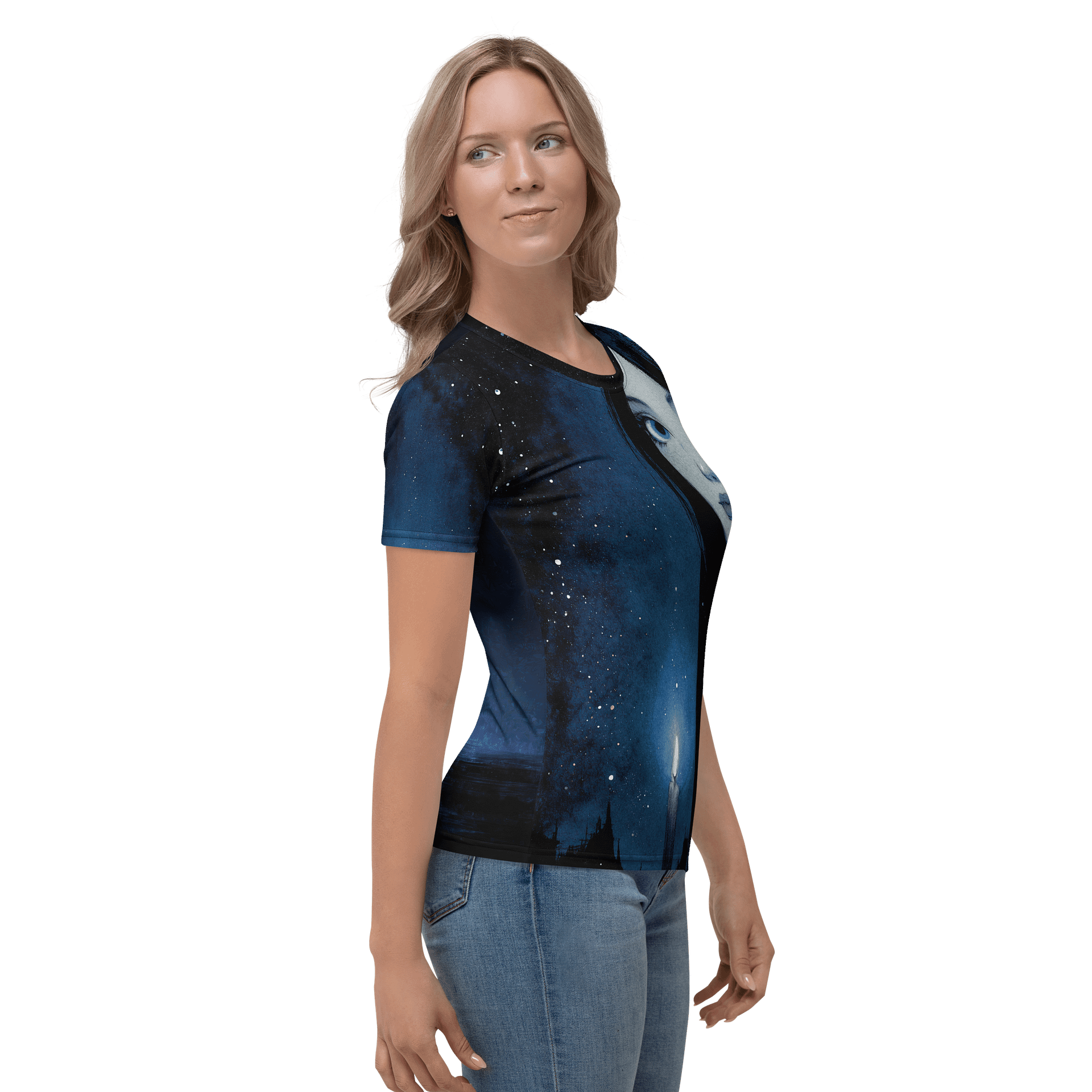 Ethereal Nightfall – Gothic Anime Girl T-Shirt product image (4)