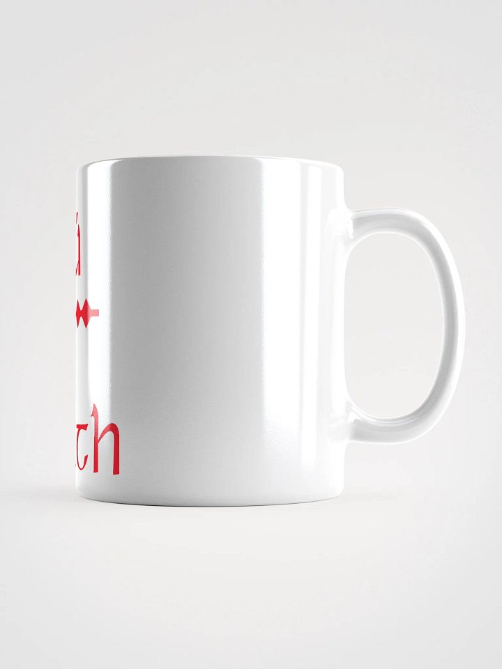 Louth/Lú Scholastic style Ogham White Glossy Mug product image (2)