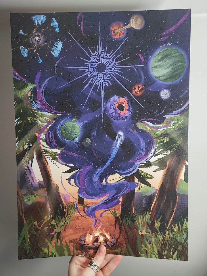 Art print “campfire” product image (1)