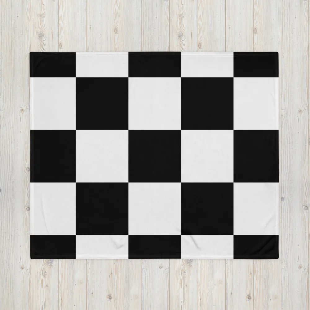 Black and White blanket product image (16)