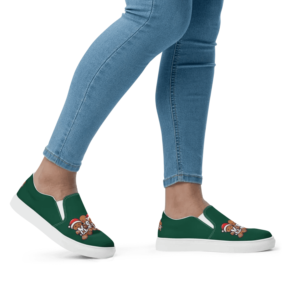 MSLA Holiday Gingerbread Women's Slip-On Canvas Shoes product image (8)