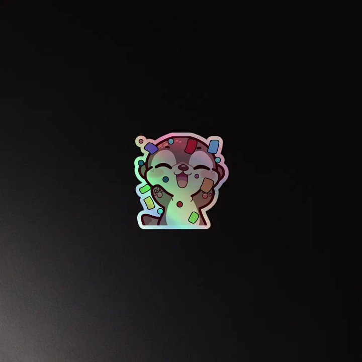 Cheerful Otter Celebration Sticker Set product image (4)