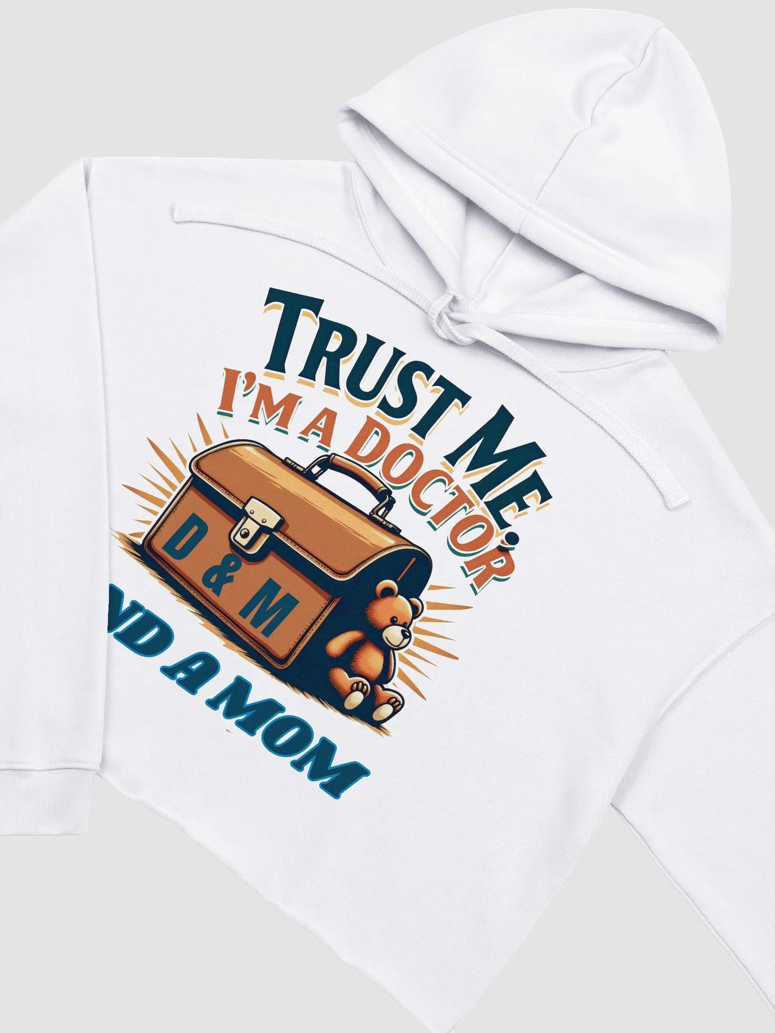 Trust Me, I'm a Doctor & Mom Crop Hoodie product image (24)