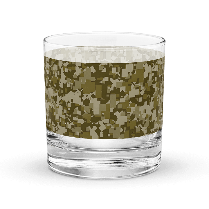 Pixelated Camo Rocks Glass product image (2)