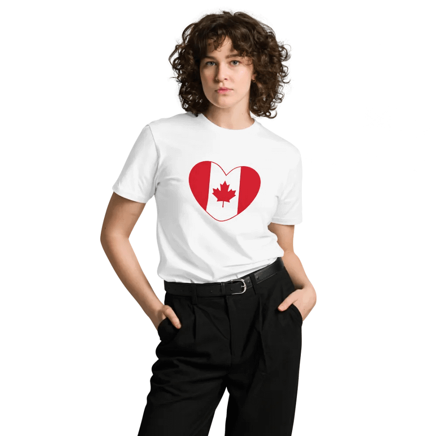 Canadian Heart Flag Unisex Tee product image (8)