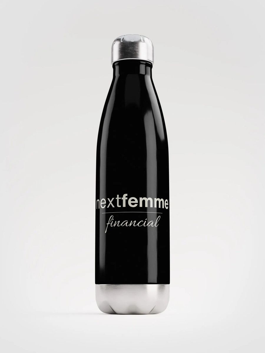 Stainless Steel Elegance Water Bottle with Light Beige Logotype product image (1)