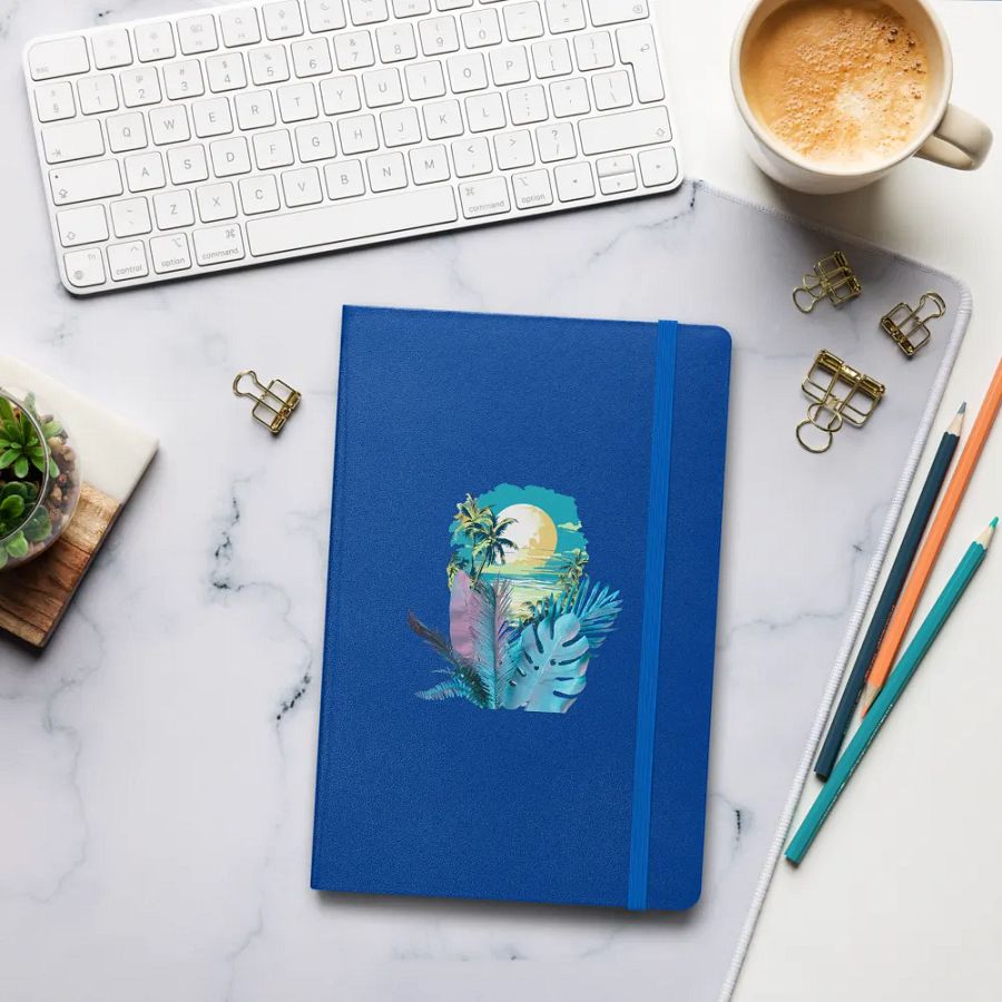 Tropical Sunset Hardcover Notebook for holiday planners journalling product image (8)
