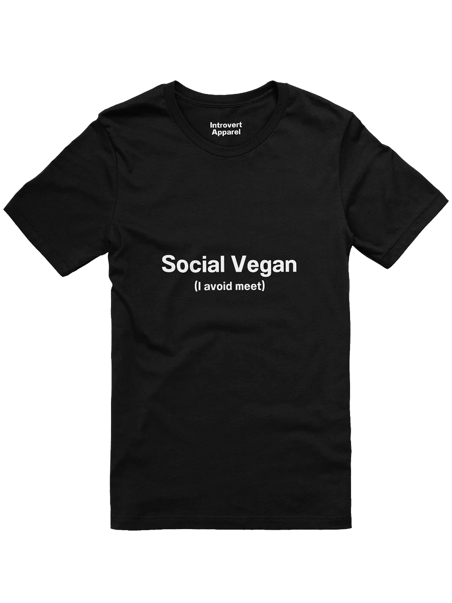 Social Vegan (I avoid meet) Unisex T-Shirt product image (1)