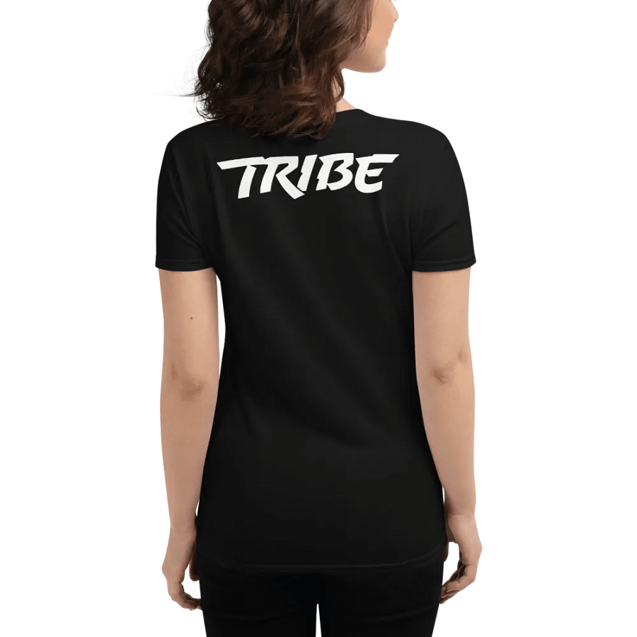 Women's Headphones Front | Tribe Back Print Gildan Middleweight T-Shirt product image (2)