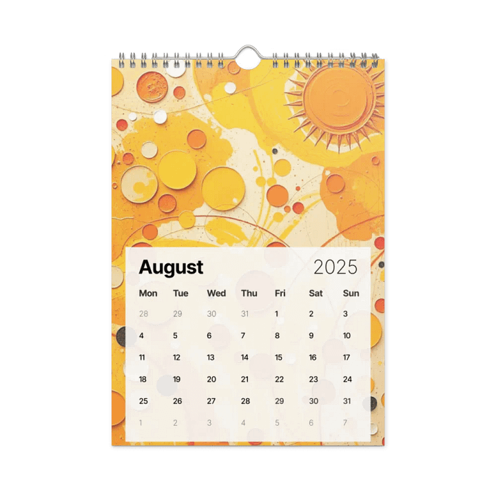ART ABSTRACT WALL CALENDAR 2025 product image (2)
