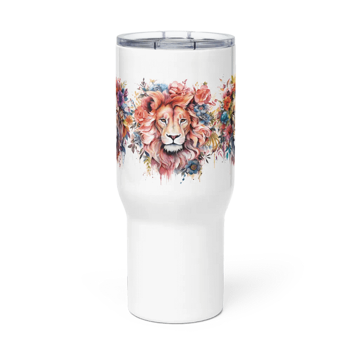 Lion Floral Travel Mug product image (2)