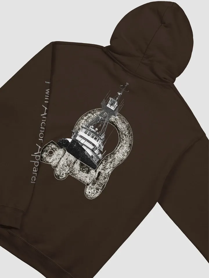 Ship Wheel & Tug CE Hoodie - sleeve Twin Anchor product image (1)