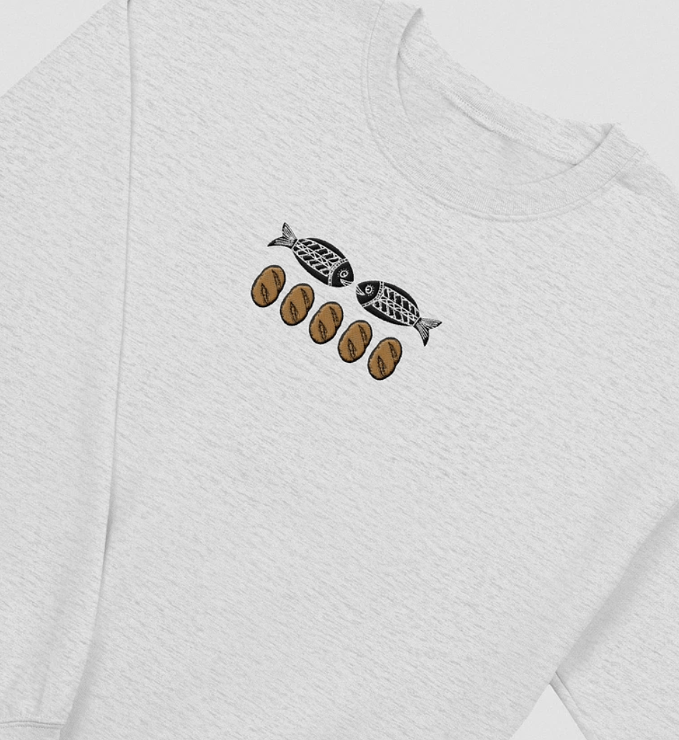 2 Fishes & 5 Loaves (Embroidered Sweatshirt) product image (1)