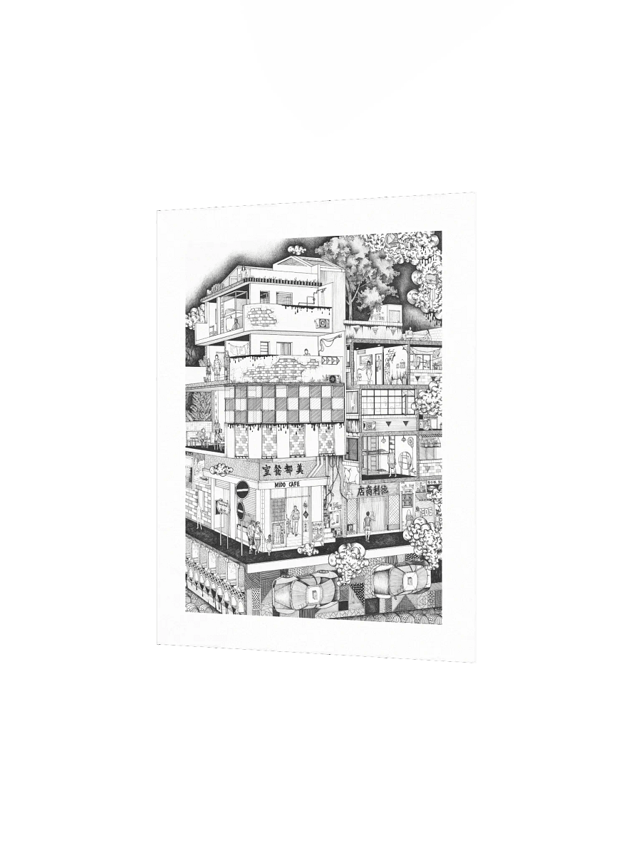 Temple Street - Original Art Print product image (3)