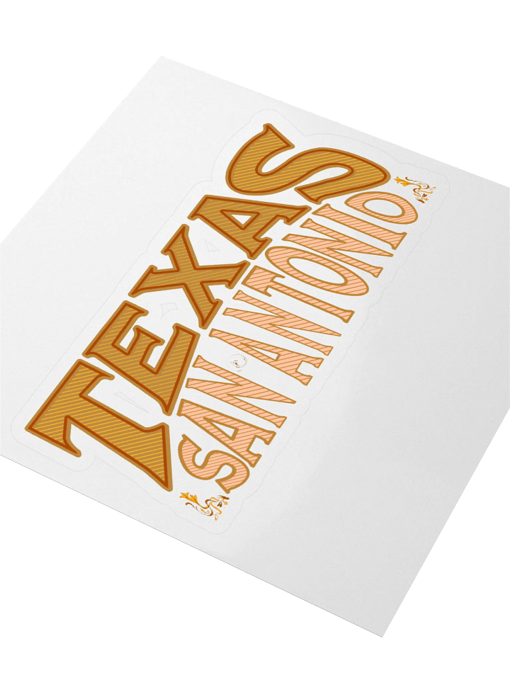 Texas San Antonio Vibes Kiss Cut Sticker product image (2)