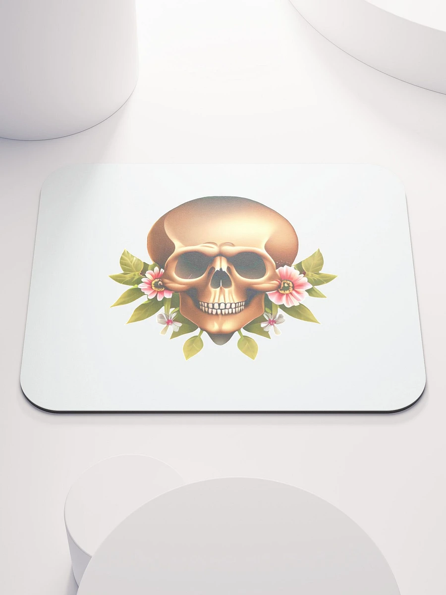 Skull with Nice Flowers Skull, skulls, skull art design, skeleton, skull and bones, scary, skull tattoo, artistic skull, human skull, dark skull, bones, Halloween, flowers product image (1)