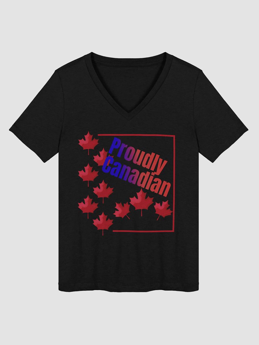 Proudly Canadian Women's V-Neck Tee product image (4)