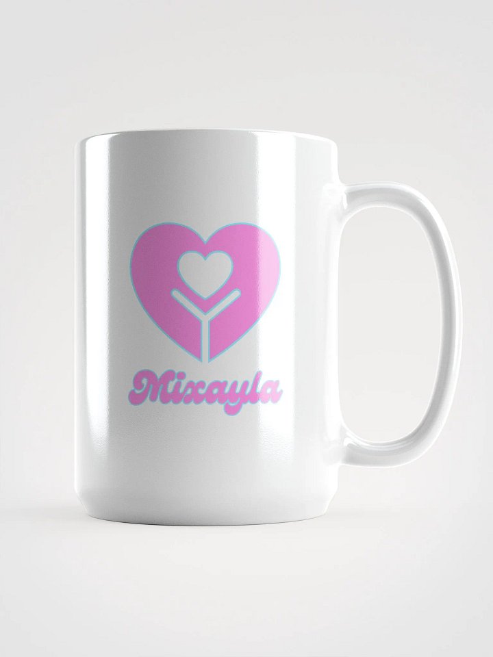 White Mug (Pink Logo) product image (1)
