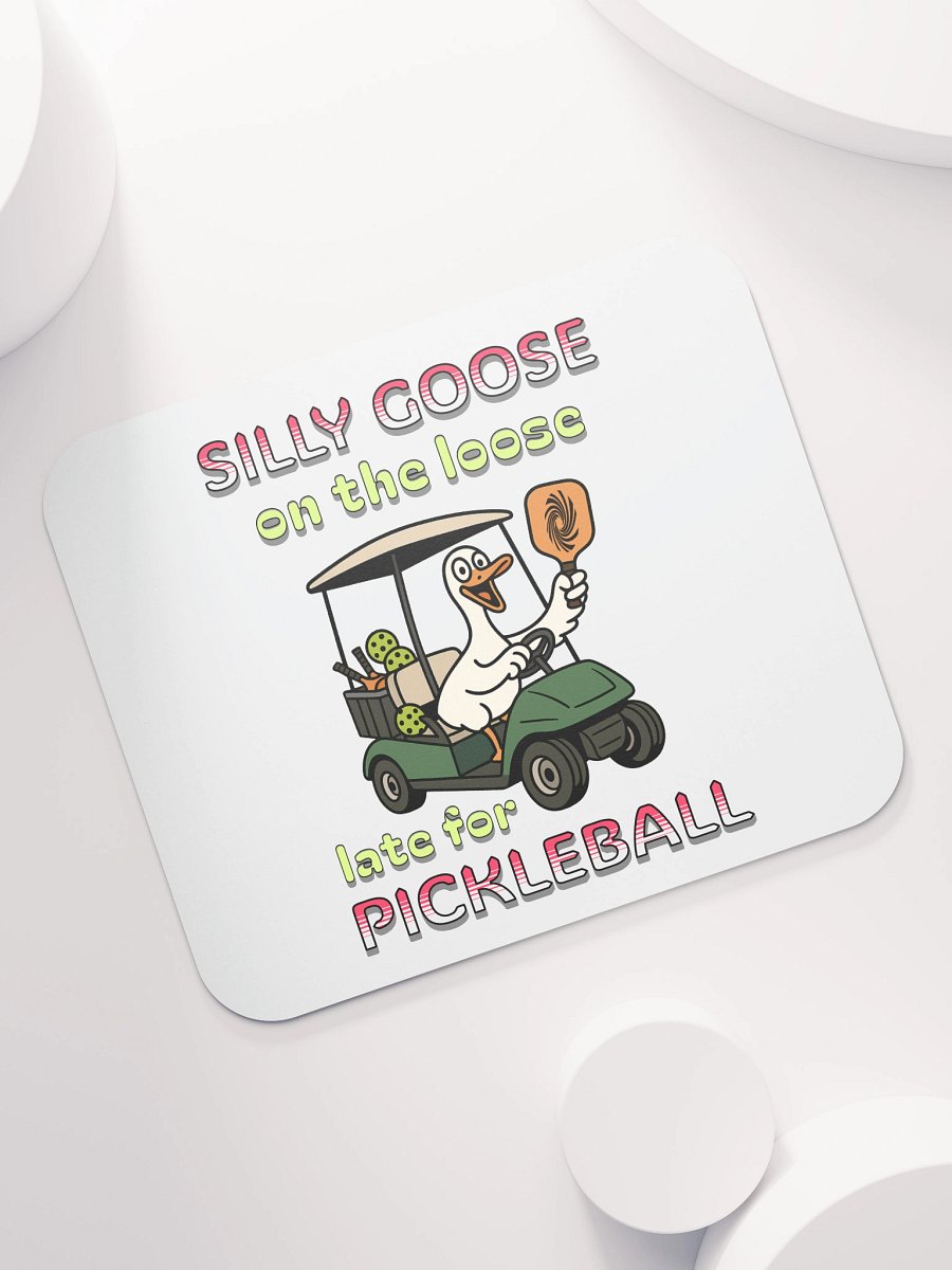 Silly Goose On The Loose Late For Pickleball Mouse Pad product image (5)