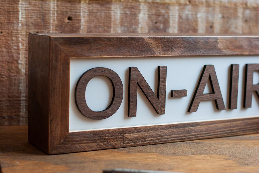 On Air LED Lightbox Sign for Podcasts, Streaming, Recording Studio or Home Decor product image (6)