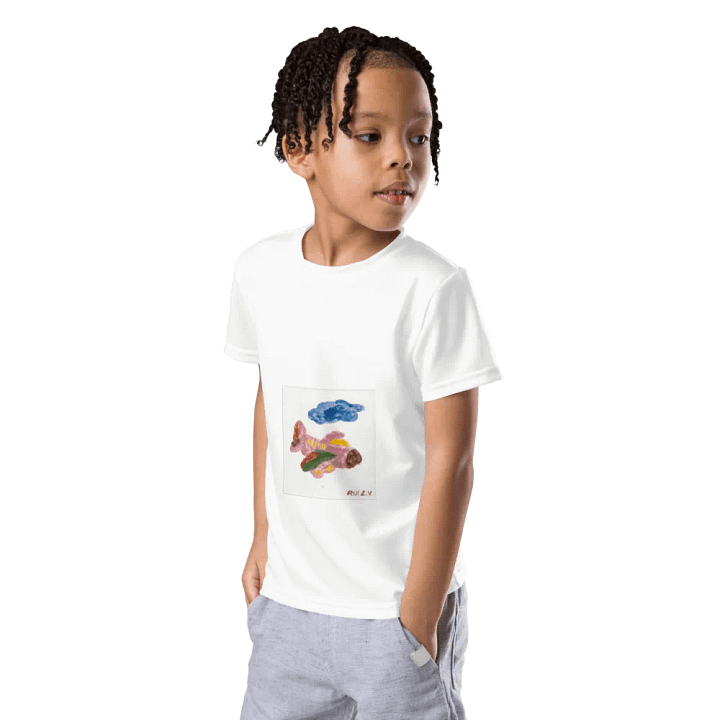 Kid Airplane (All-Over Print Kids Crew Neck T-Shirt) product image (2)