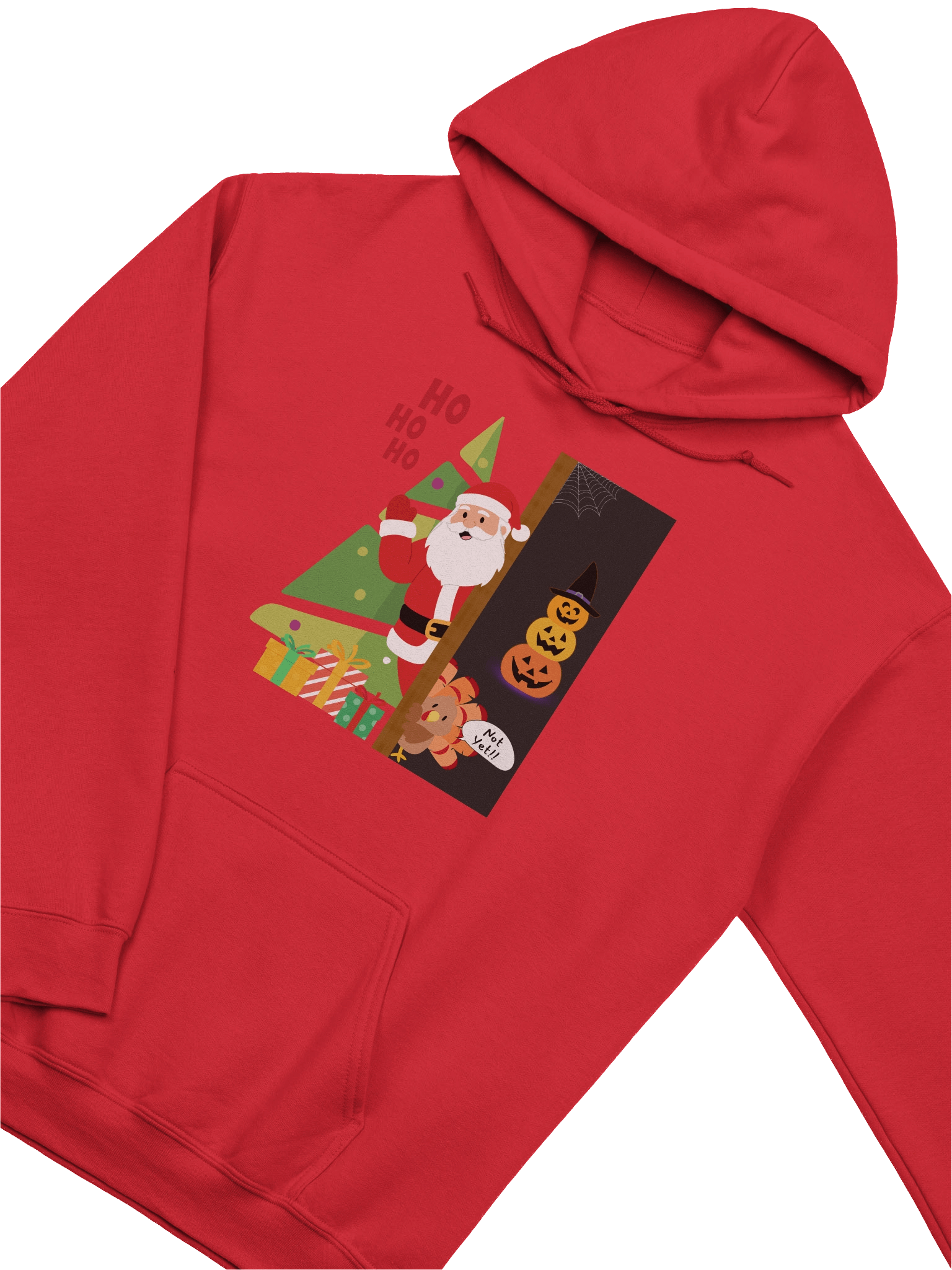 HO HO HO... Not Yet!! - HOODIE product image (4)