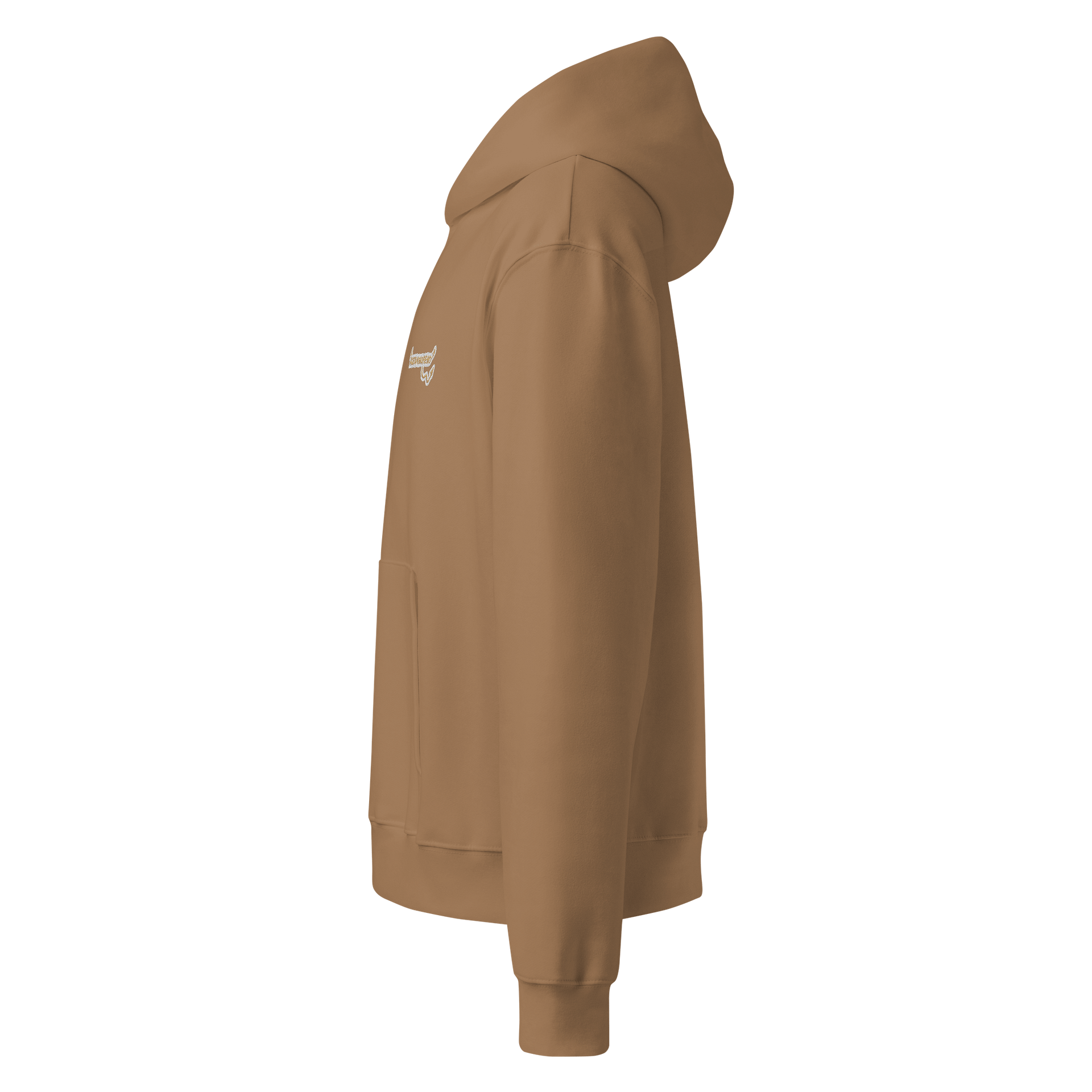 ACETAMINOFIEND hand written l.c. gold embroidered slouchy hoodie product image (3)