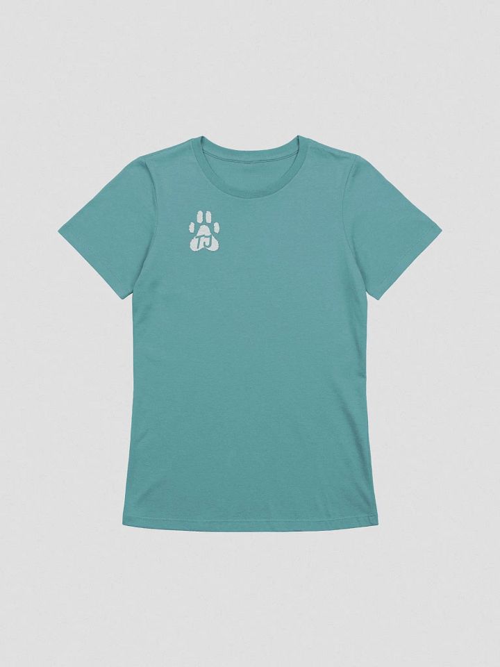 Paw Print Double Sided Relaxed-Fit Woman's Tee (white detail) product image (1)