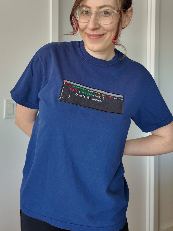 Miracle Sort Embroidered T-shirt product image (2)