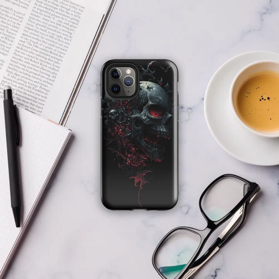 Red Skull Chaos iPhone Tough Case product image (31)