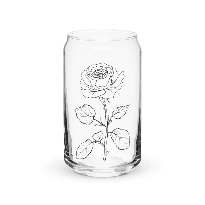 Rose Sip in Style: Can-Shaped Glass product image (1)