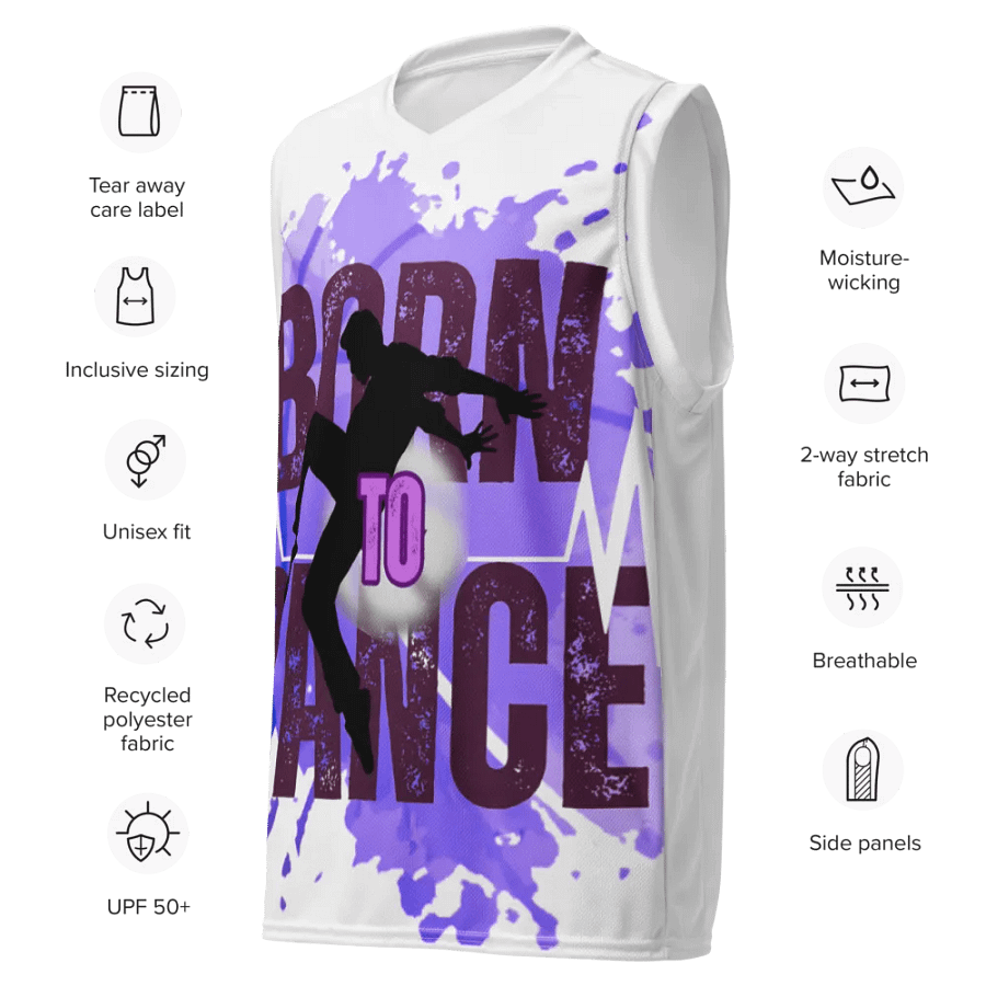 Dynamic Born to Dance His Silhouette Energy Basketball Jersey product image (7)