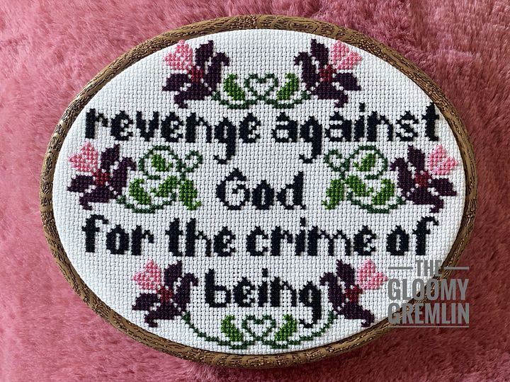 Revenge Against God - Cross Stitch Pattern product image (1)