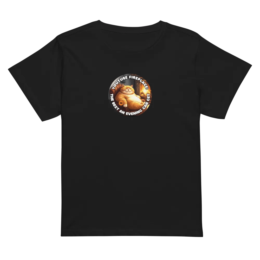Cozy Cat - YouTube Fireplace: The Best an Evening Can Get | High Waisted Tee product image (1)