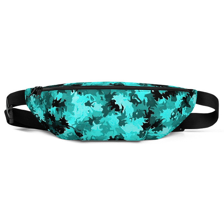 Turquoise Camo All-Over Fanny Pack product image (1)