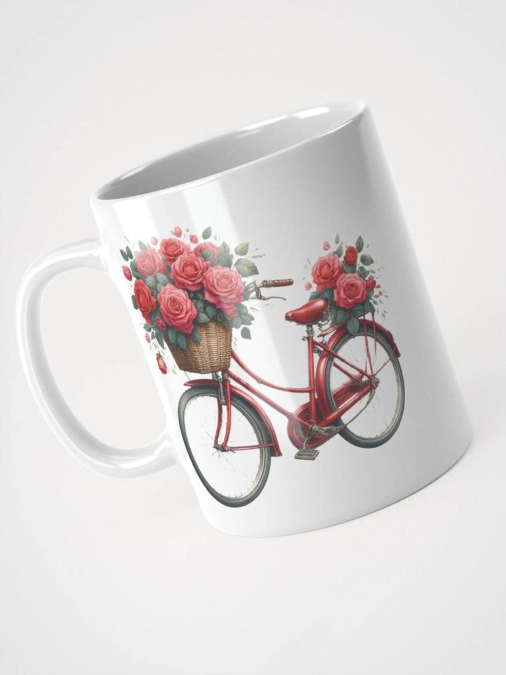 Roses & Bicycles White Mug product image (2)
