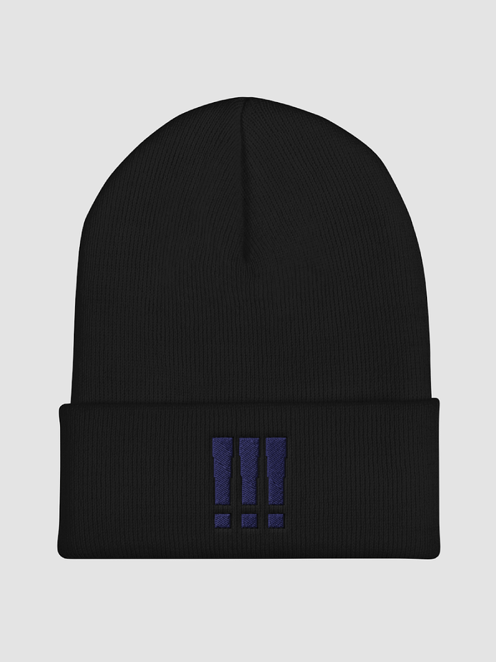 !!! | Black/Purple Beanie product image (1)
